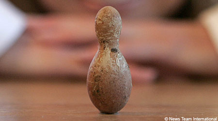 O ovo-pino da galinha da Sra. Natalie